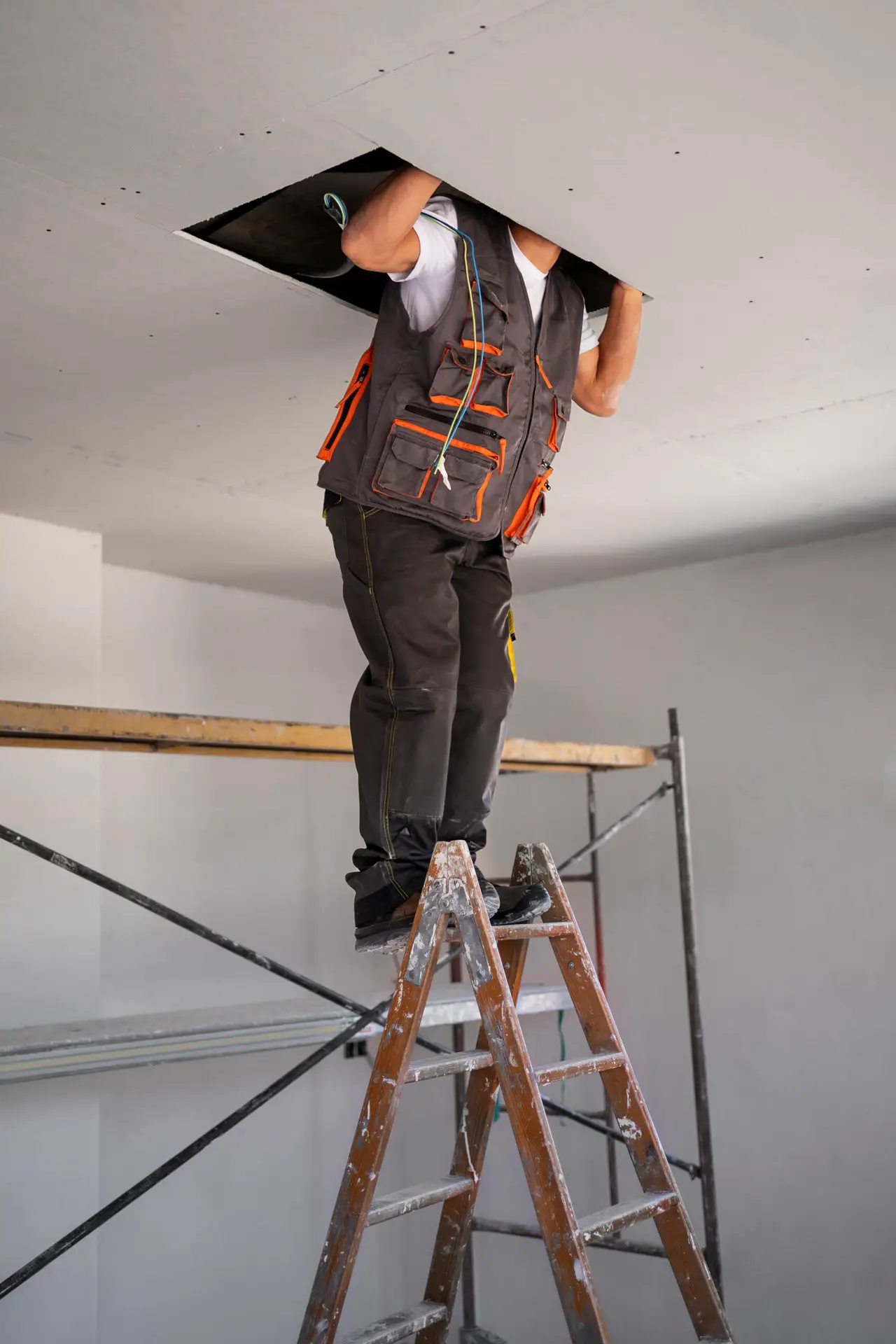 Pose de faux plafond
